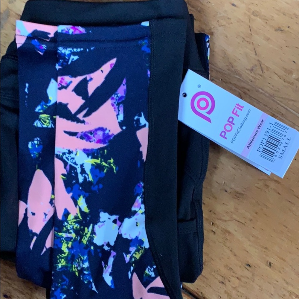POPFIT floral leggings, never worn